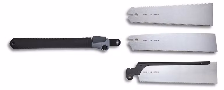 Set di 4 seghe giapponesi, lunghezza 240 mm, seghe pieghevoli