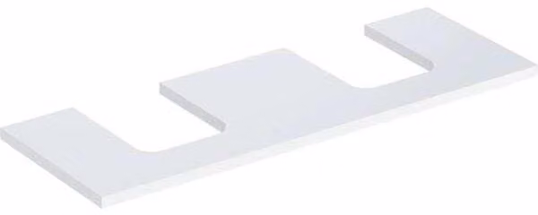 Plaque de lavabo Geberit ONE, découpe double, pour lavabo à poser en forme de coupe, 135x3x47cm, 505.276.00.1, 505.276.00.1