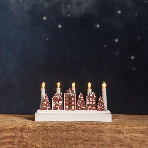 Star Trading 272-25, Figura decorativa luminosa, Marrone, IP20, 5 lampadine, LED, 0,08 W