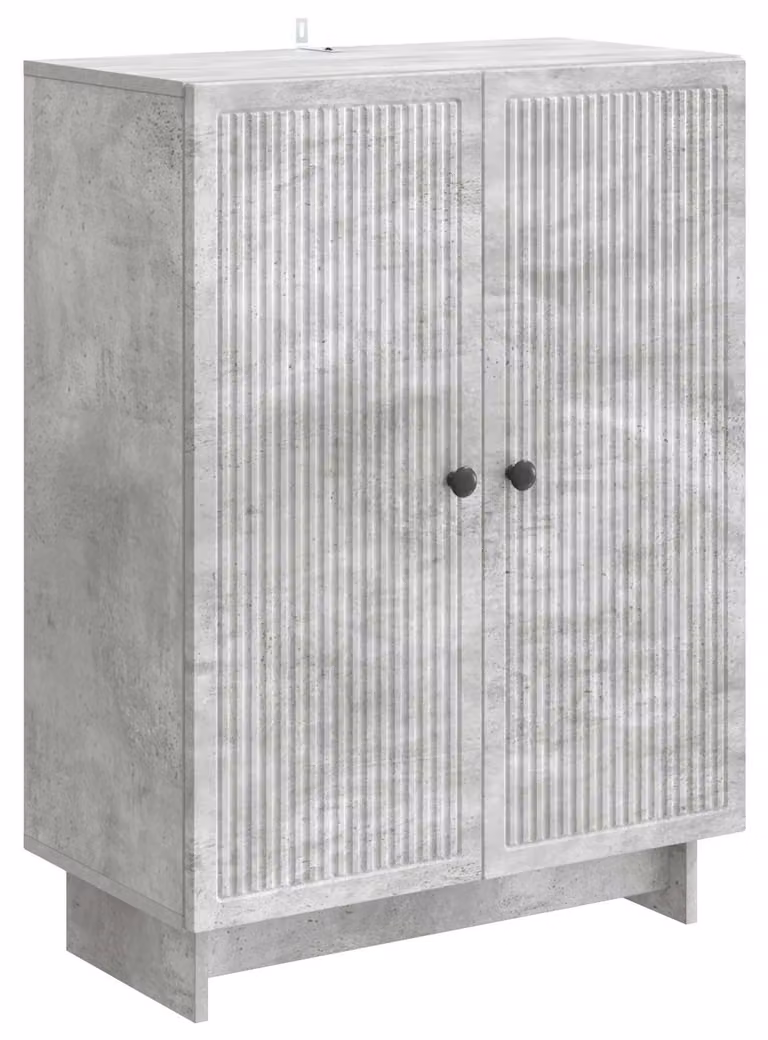 Credenza Grigio Cemento 66 x 34,5 x 90 cm Legno ingegnerizzato