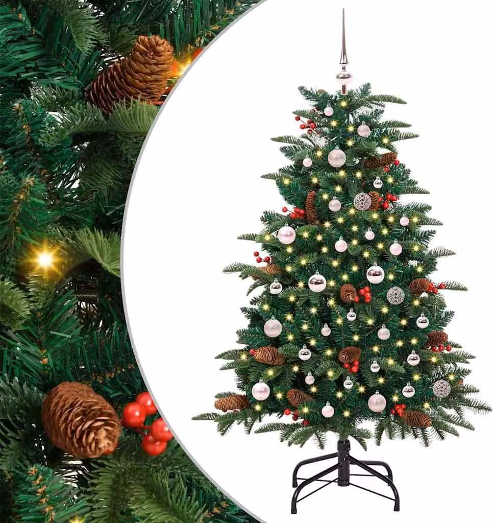 Albero di Natale artificiale con 150 LED Verde 150 cm