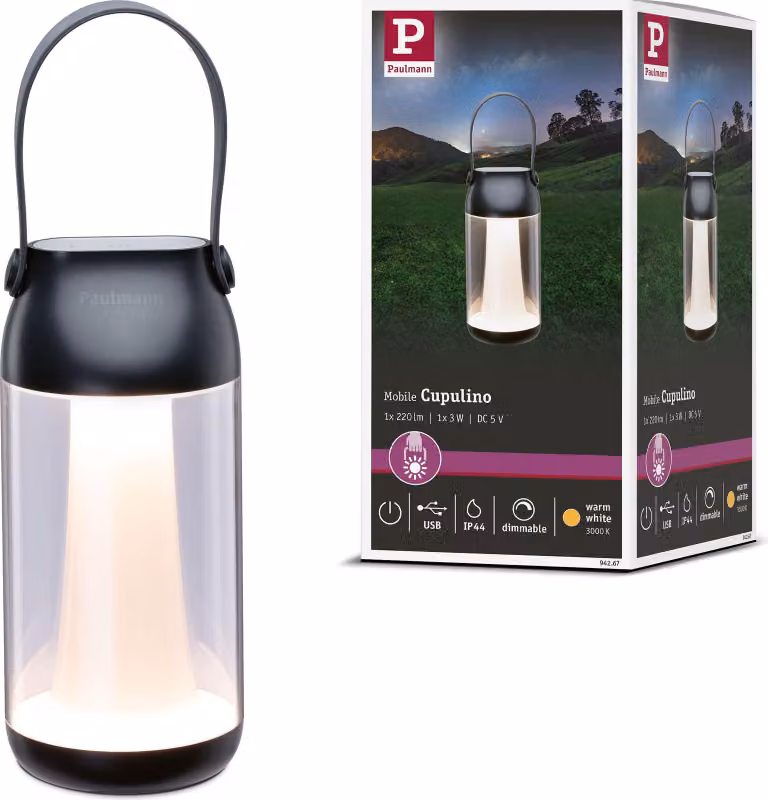Lampada ricaricabile Paulmann Cupulino