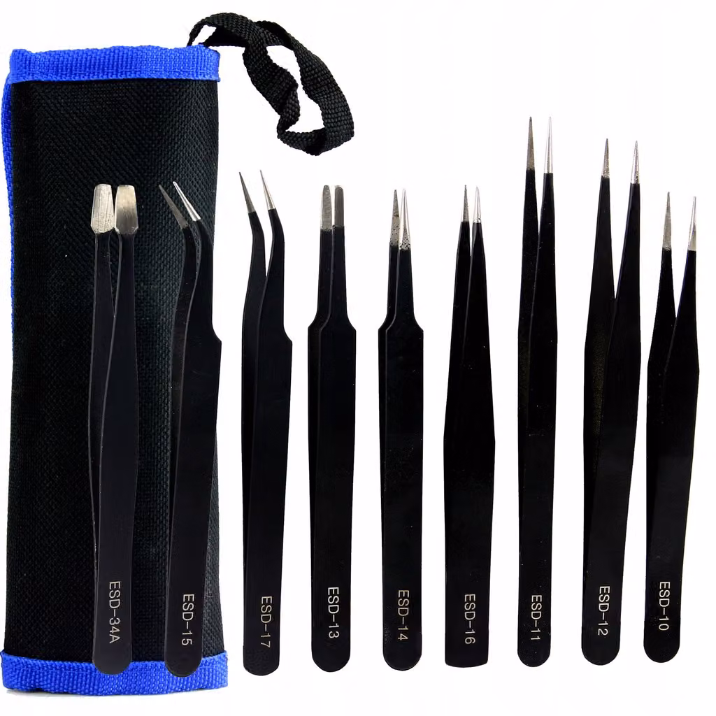 MAR-POL Pinzette in astuccio, set di 9 M66799