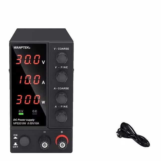 Alimentazione DC, tensione regolabile, display digitale, NPS3010W 3 cifre