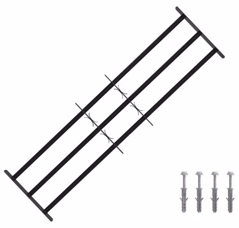 Griglia di Sicurezza per Finestra con 3 Traversine 3 pcs