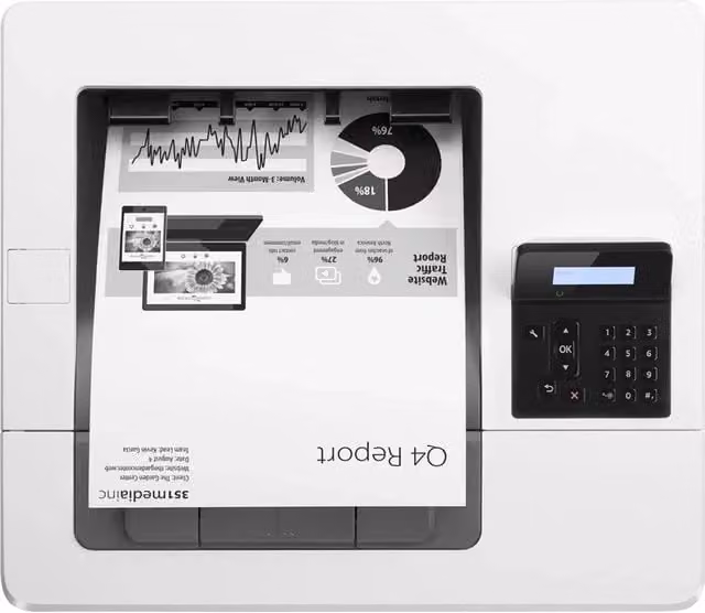 Stampante Laser HP LaserJet Pro M501dn A4 con connessione Ethernet/LAN, Bianca