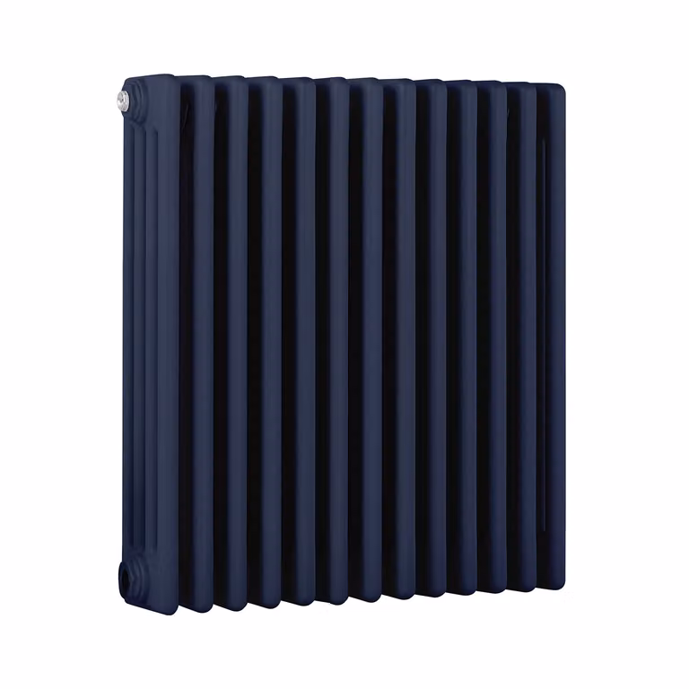 Radiatore Orizzontale a Colonne (4 Colonne) 600mm x 605mm - Blu (Deep Sea Blu) - Regent