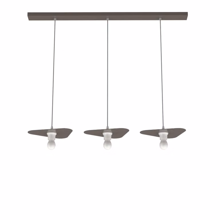 Lampada A Sospensione Cloud Lineare A 3 Luci, Monocolore Lucida