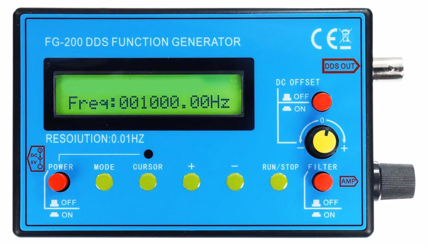 Generatore di frequenza a bassa frequenza, da 0,01 Hz a 500,00 kHz, generatore di funzioni DDS