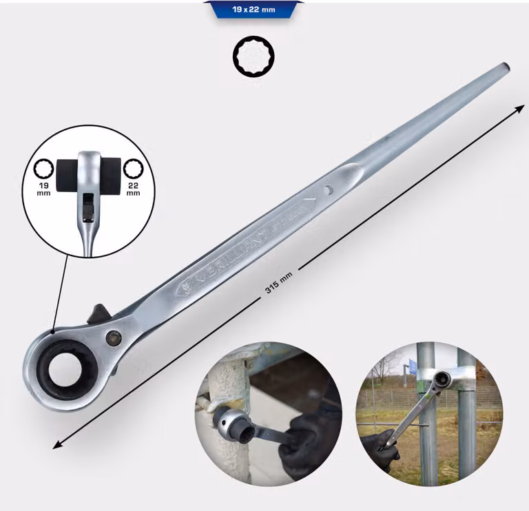 BRILLIANT TOOLS Chiave per ponteggi 19 x 22 mm - BT016001