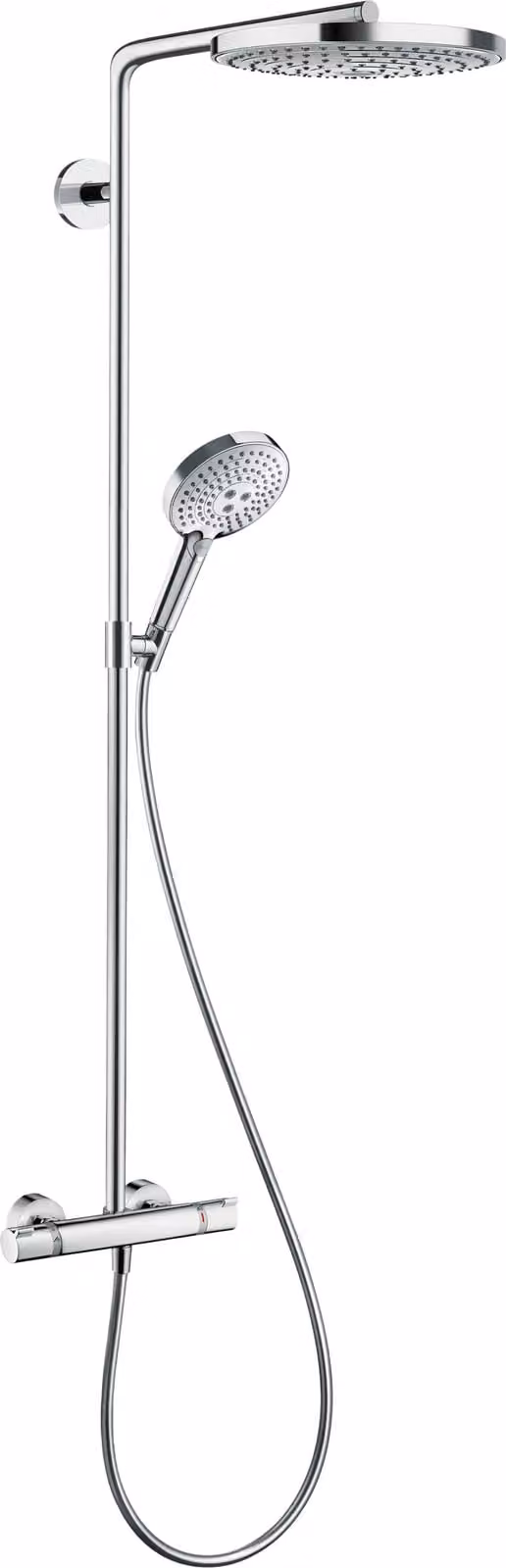 Hansgrohe Showerpipe Raindance Select Bianco / Cromo con soffione S 240 2jet