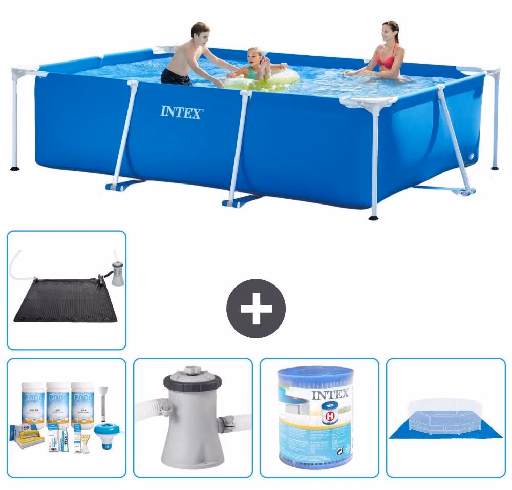 Piscina fuori terra rettangolare - 300x200x75 cm - 6 pezzi - Modello S40204