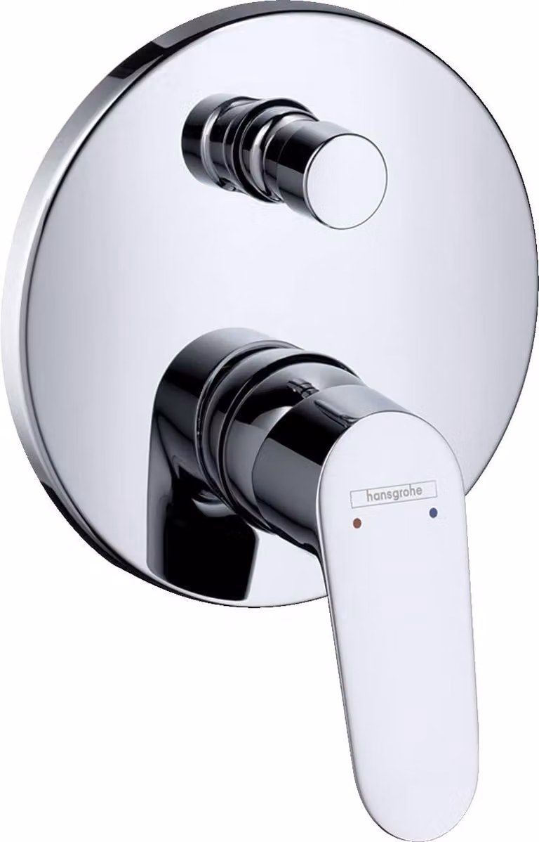 Miscelatore monocomando da incasso per bagno, cromo, 2 funzioni