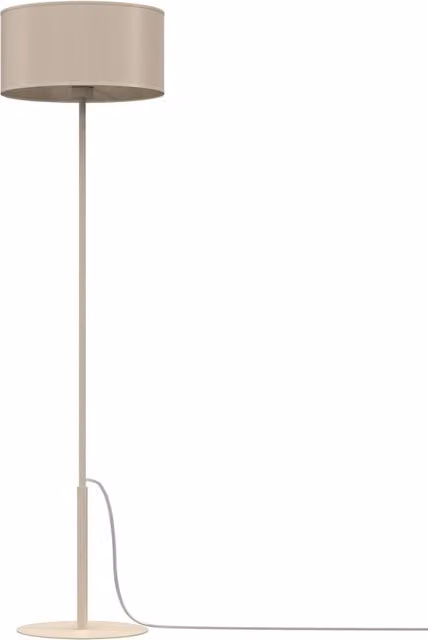 Lampada da terra classica Arden Luminex beige in metallo con paralume in tessuto cilindrico, attacco E27, dimmerabile – 1