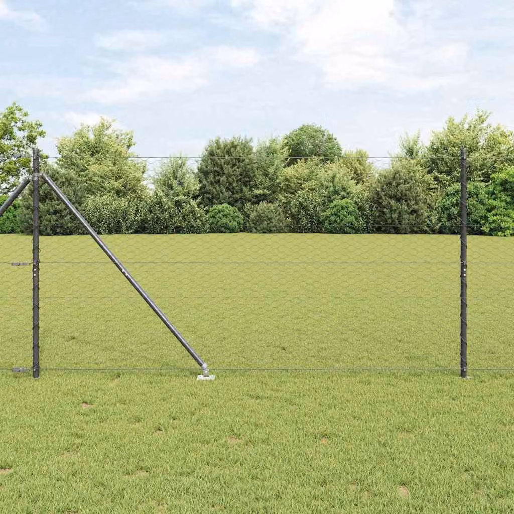 Maison Exclusive - Palo della recinzione Grigio 100 x 1,2 m (rete da 36 mm)