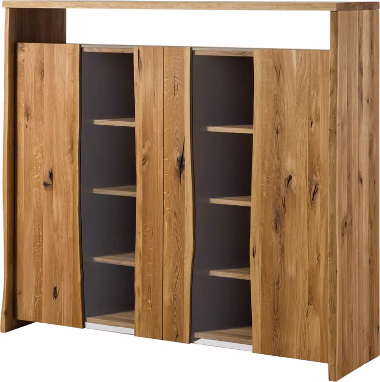 MASSIVMOEBEL24 | Credenza in legno di quercia selvatica 160x45x147 oliato naturale PURE OAK #112