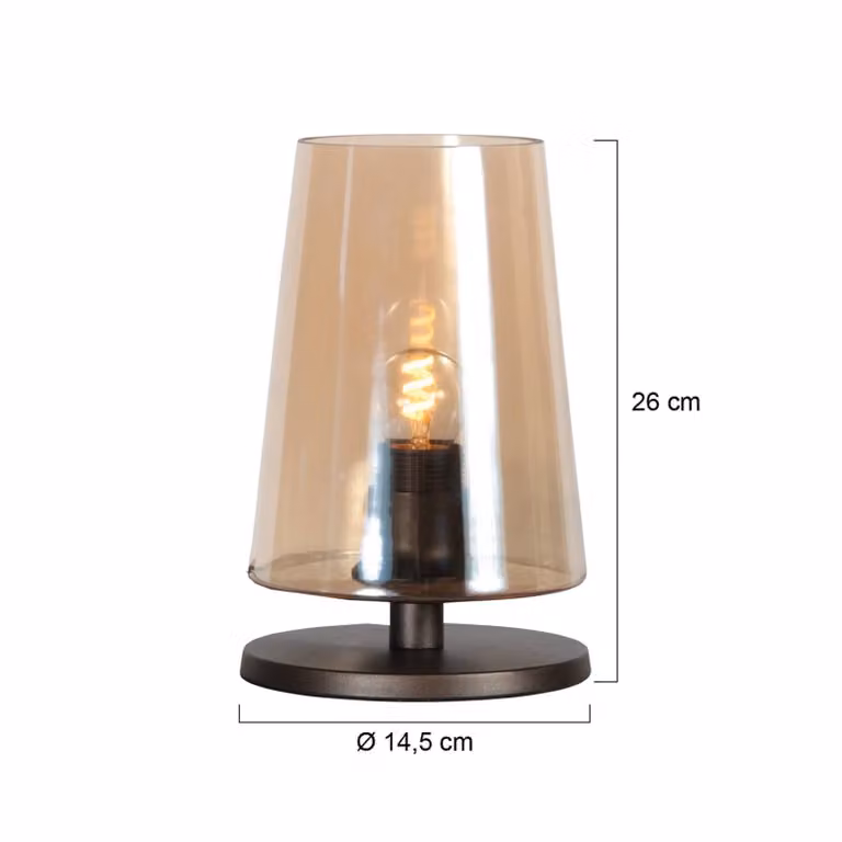 Steinhauer Lampada da tavolo Ancilla, Marrone / Ruggine, Soggiorno / Sala da pranzo, Metallo, Lampada da tavolo