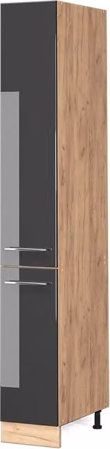 Armadio da farmacia Fame-Line Antracite lucido/Rovere dorato 30 cm Vicco