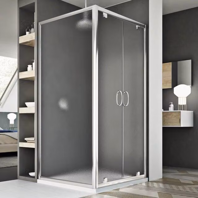 Box Doccia 80x90 AP. 90 CM H185 stampato C mod. Sintesi Duo 2 Ante
