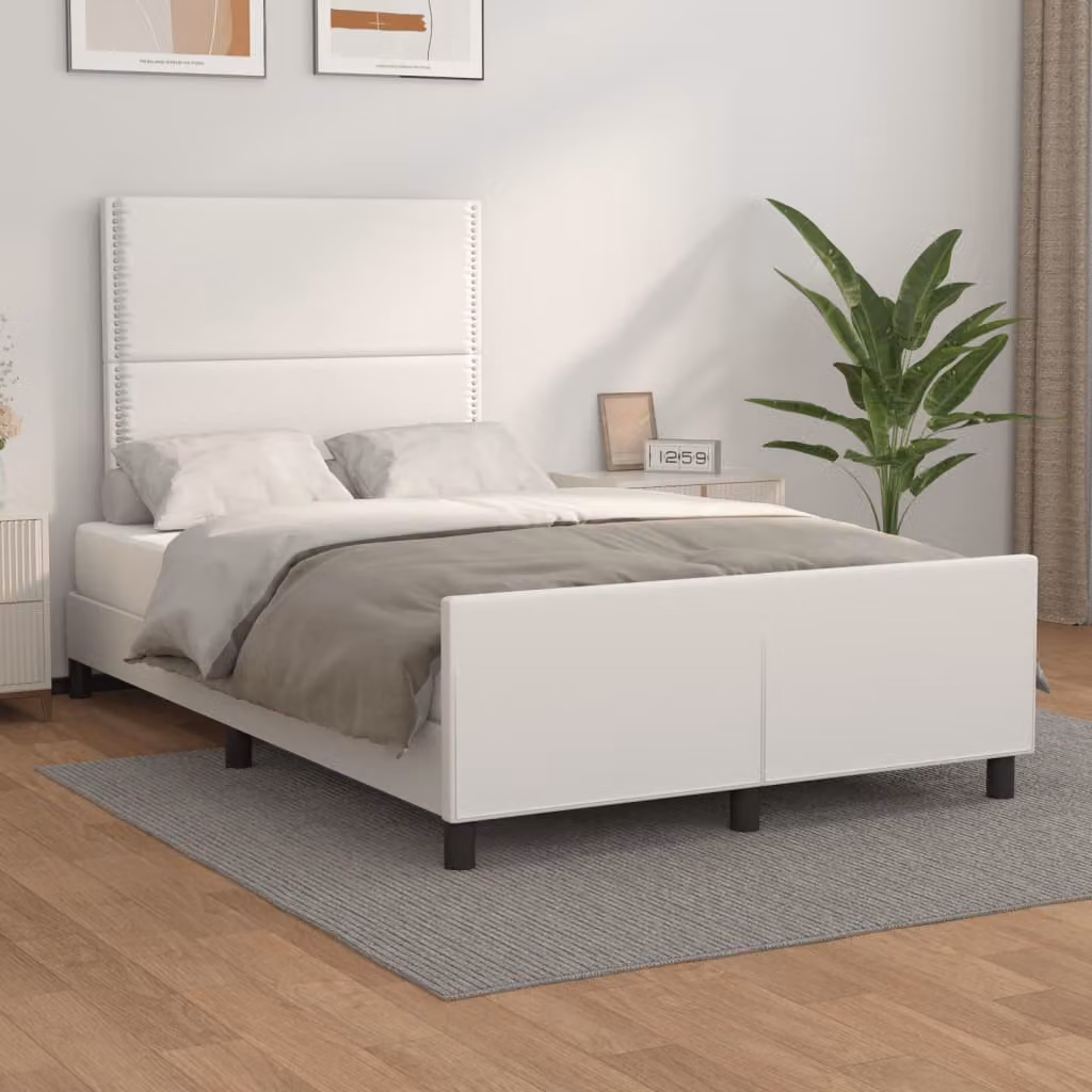 Giroletto vidaXL senza materasso in similpelle bianco L/P/H: 120 x 200 x 123 cm – 1
