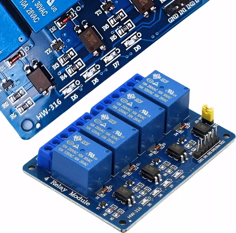 Rosfix Modulo Relè Arduino a 4 Canali 24V