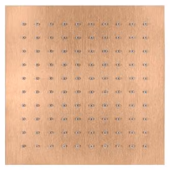 Herzbach LIVING SPA Doccia a pioggia Slim 250x250 mm Acciaio ramato