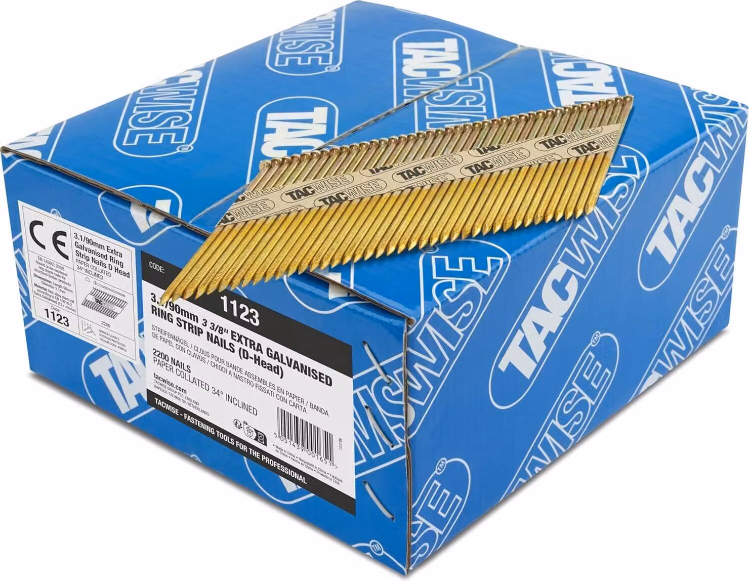 TACWISE 1123 Chiodi a nastro TACWISE 3,1/90 mm extra zincati, 2.200 pezzi
