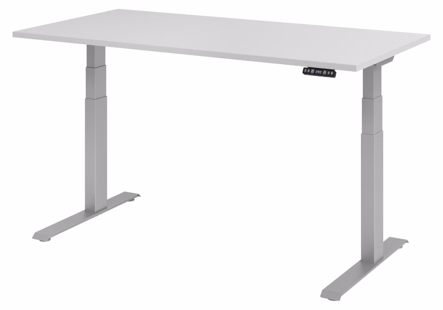 Scrivania elettrica bümö XDKB - Struttura: argento, dimensioni: 160 x 80 cm, decorazione: grigio
