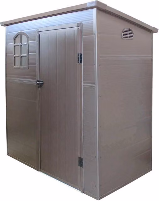 CASETTA MAISON DA GIARDINO IN RESINA 191 X 111 X H194 CM IN COLORE MARRONE