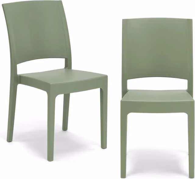 Set di 2 sedie impilabili FLORA Redokasa in polipropilene design moderno colore Menta