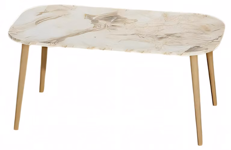Moderner Couchtisch aus Holz in Beige