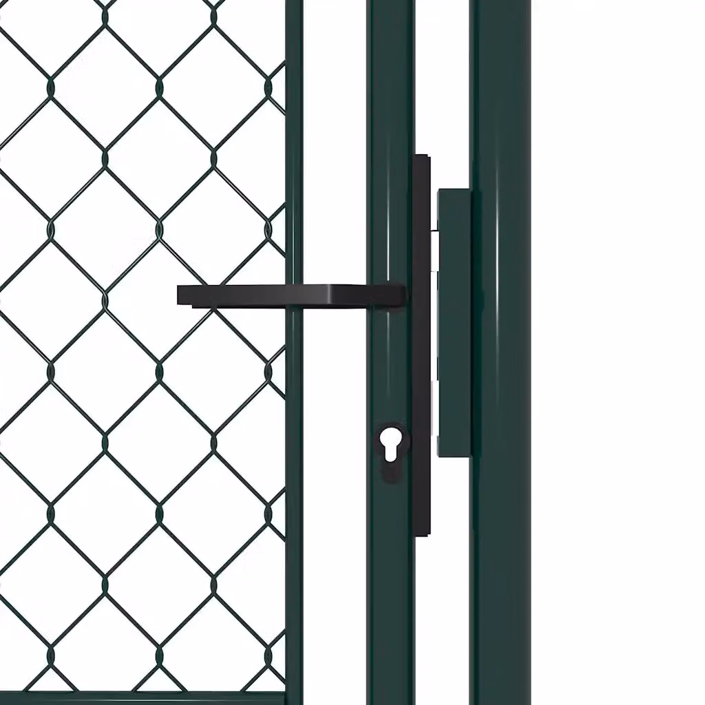 Cancello da giardino singolo vidaXL in acciaio verde L: 100 cm, H: 150 cm – 2