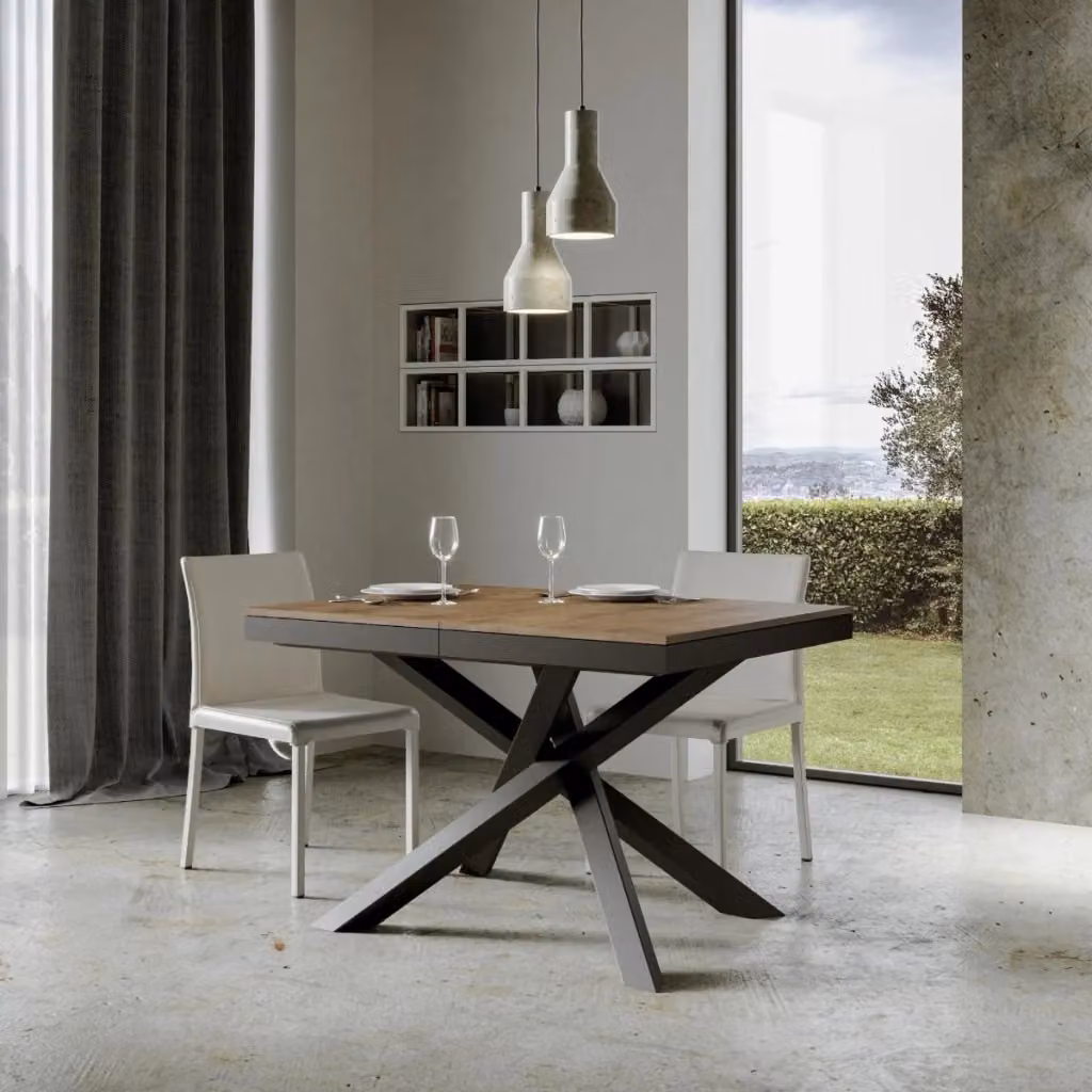 Tavolo Allungabile Volantis Evolution GIORDANOSHOP Colore Noce L/P/H: 120-380 x 90 x 77 cm – 2