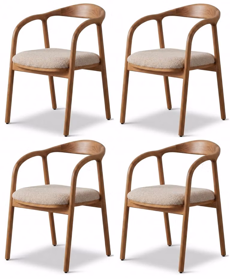 Sedie, stile moderno, colore marrone, comode, compatte, ideali per la sala da pranzo, pratiche, rivestite in tessuto