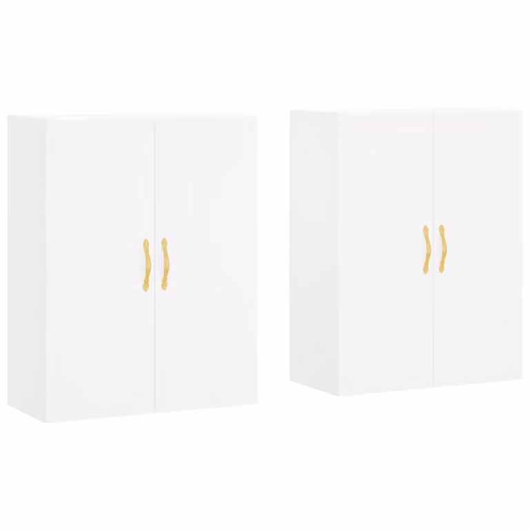 Mobili a Parete 2 pz Bianchi 69,5x34x90 cm