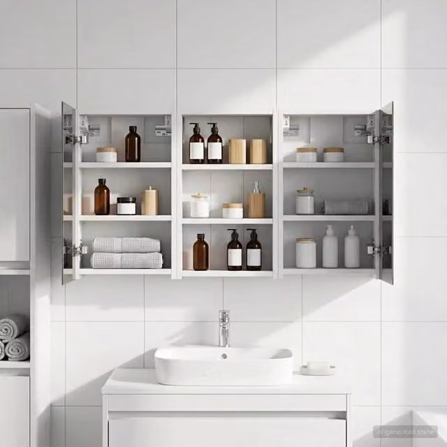 Set di Armadi da Bagno 3 pz 90 x 10,5 x 50 cm 3403664