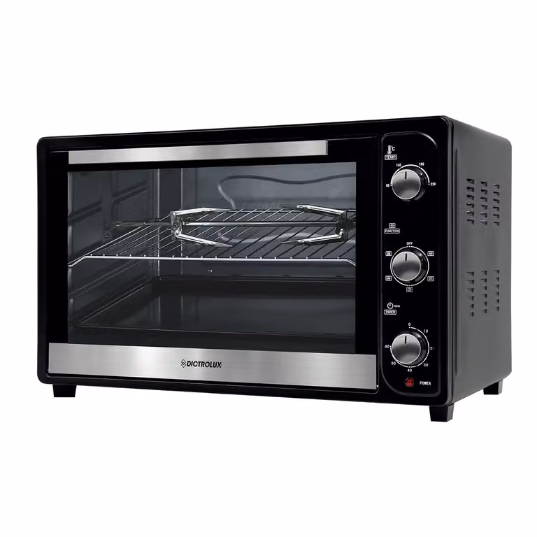 Forno Elettrico Ventilato Dictrolux Maxiroast da 66 Litri, 2200 Watt, Nero