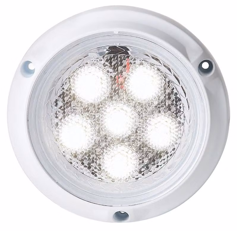Luce subacquea rotonda bianca 134 mm - Osculati 13.276.05