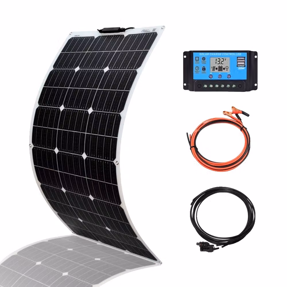 Pannello solare, design flessibile, alta efficienza, kit da 100W
