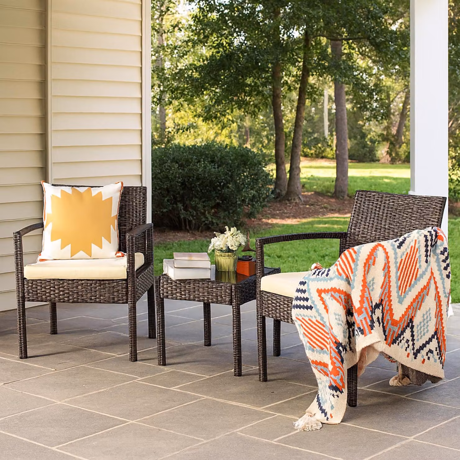 Mobili da giardino marrone/beige Santadi