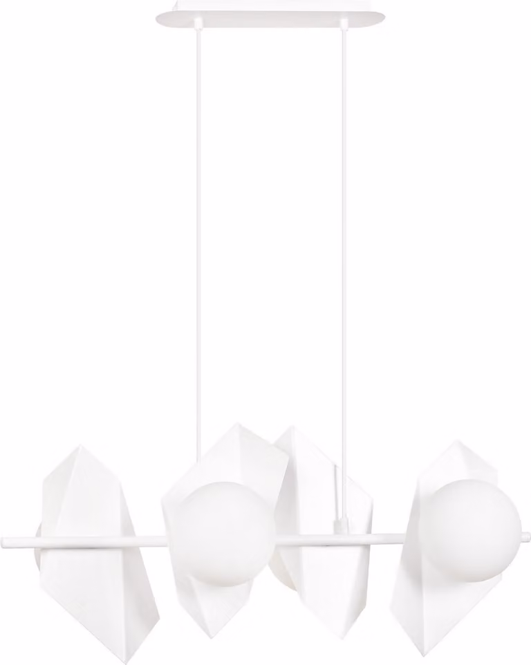Lampadario Emibig 4xE14 40W DRIFTON 4 BIANCO 637/4
