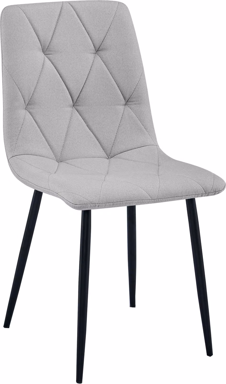 Sedia LIBRA - tessuto grigio chiaro / gambe nere x 1
