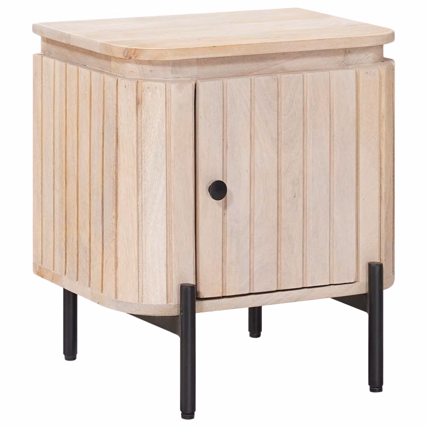 vidaXL Comodino a muro moderno in legno di mango L: 40 cm, P: 30 cm, H: 45 cm