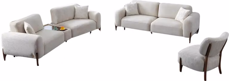 Stoff Couch Polster Sofagarnitur 3+2+1 Komplett Set Stoff Sofas Couchen