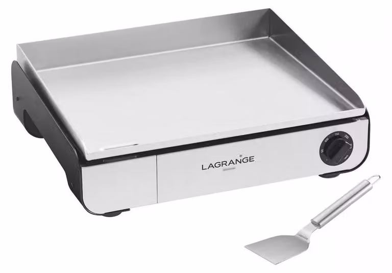 Piastra elettrica da 2500 w con piastra in acciaio inox da 50x40 cm Lagrange 219301
