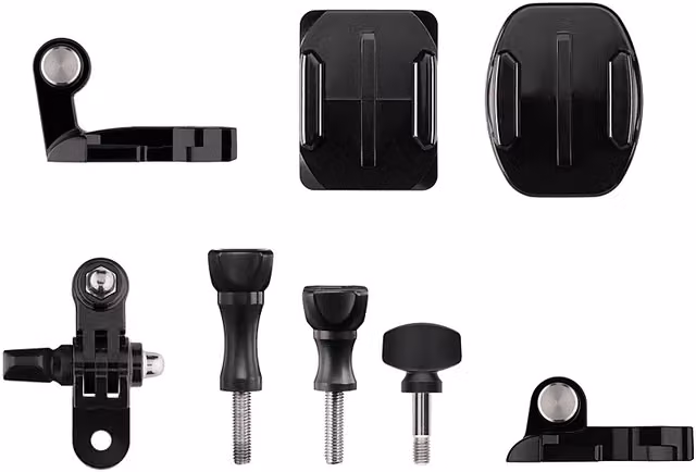 Kit di supporti assortiti GoPro nero per il montaggio della tua action camera