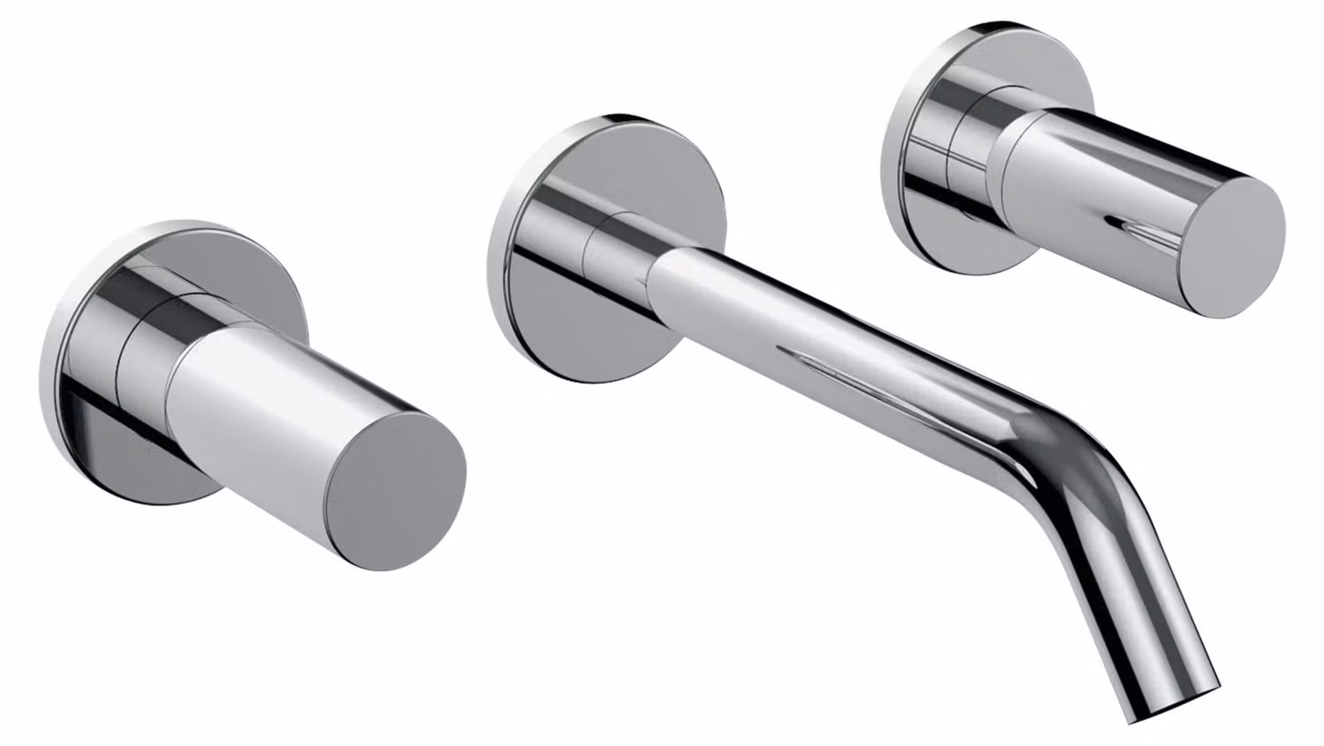 LAUFEN Kartell Mitigeur de lavabo à encastrer à 2 poignées, bec fixe, saillie 175 mm, H3123360041201, H3123360041201