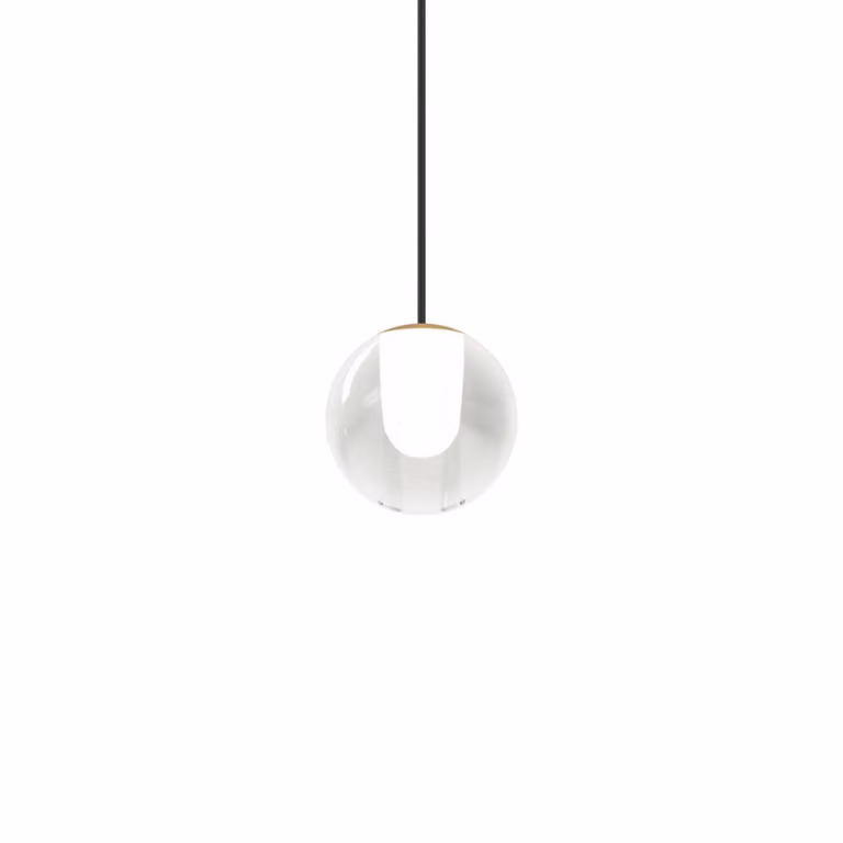Wever & Ducré Lighting Lampada a sospensione in vetro Oplia, Chiaro / Trasparente, Soggiorno / Sala da pranzo, Vetro, Moderno, Lampada a sospensione