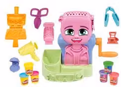 Playset Capelli Pazzerelli Play-Doh Hasbro con 6 vasetti da 57 g e accessori multicolore