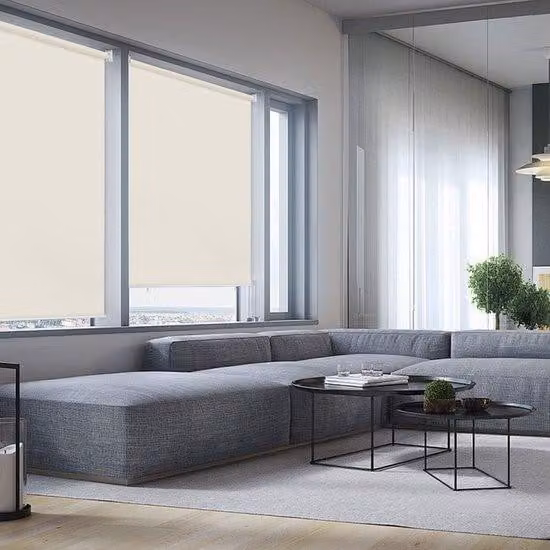 Tenda da sole termica - Colore scuro - Proiezione verticale dell'ombra - Tenda avvolgibile resistente alle intemperie - Beige, 180 x 140 cm